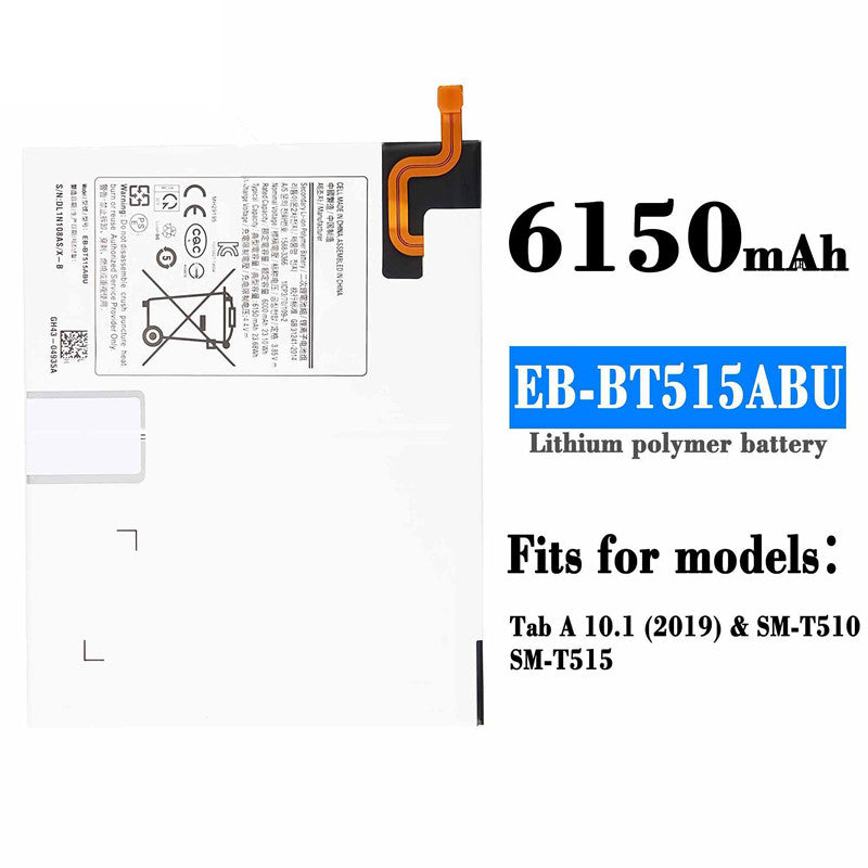 Batterie de remplacement pour tablette Samsung Tab A 10,1 Batterie de remplacement pour tablette Samsung Tab A 10,1